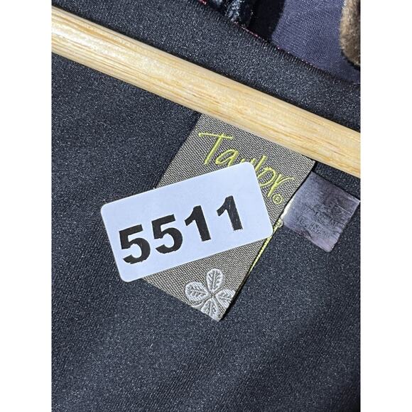 Taylor Velvet Floral Burnout A Line Dress 16 Whimsigoth Artsy Holiday Tiered - Picture 10 of 10